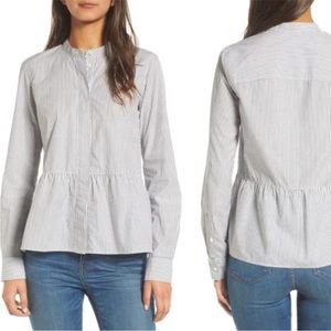 ⭐️3/$25 Madewell Striped Peplum Top